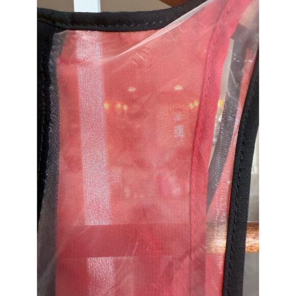 Helmut Lang Red Mandala Print Silk Dress Asymmetrical Wrap Sleeveless size 2 - Picture 6 of 12